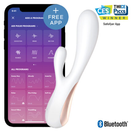 SATISFYER MONO FLEX BLANCO CON APP - 001