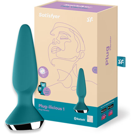 SATISFYER PLUG-ILICIOUS 1 PETROL - 001
