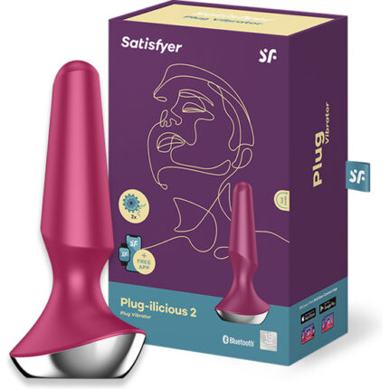 SATISFYER PLUG-ILICIOUS 2 BERRY - 001