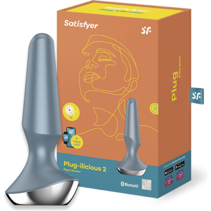SATISFYER PLUG-ILICIOUS 2 ICE BLUE - 001