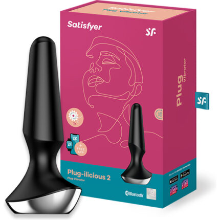 SATISFYER PLUG-ILICIOUS 2 NEGRO - 001