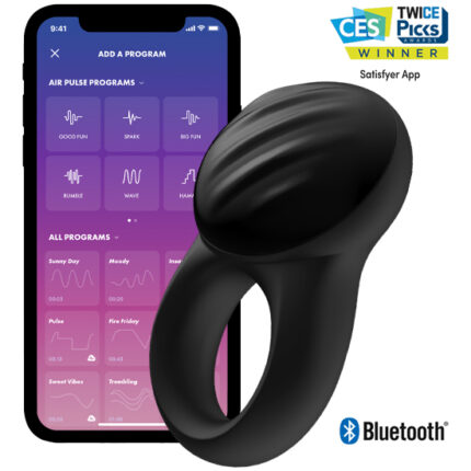 SATISFYER SIGNET RING - ANILLO VIBRADOR CON APP - 001