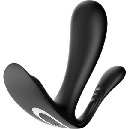 SATISFYER TOP SECRET + VIBRADOR PUNTO P CON APP - NEGRO - 001