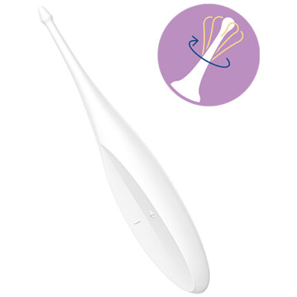 SATISFYER TWIRLING FUN VARITA VIBRADORA - BLANCO - 002