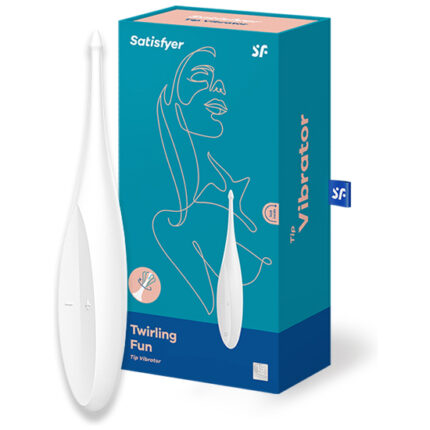 SATISFYER TWIRLING FUN VARITA VIBRADORA - BLANCO - 001