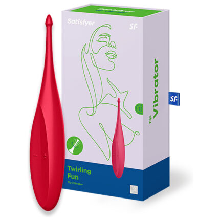 SATISFYER TWIRLING FUN VARITA VIBRADORA - ROJO - 001