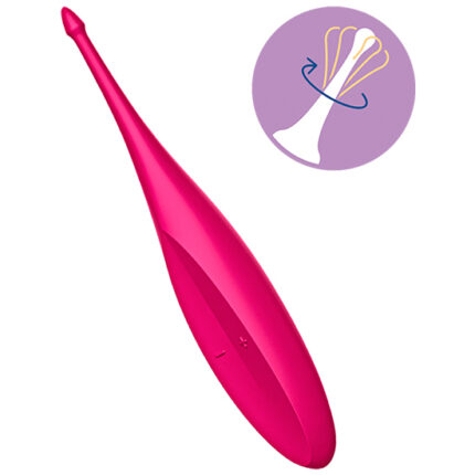SATISFYER TWIRLING FUN VARITA VIBRADORA - ROSA - 002