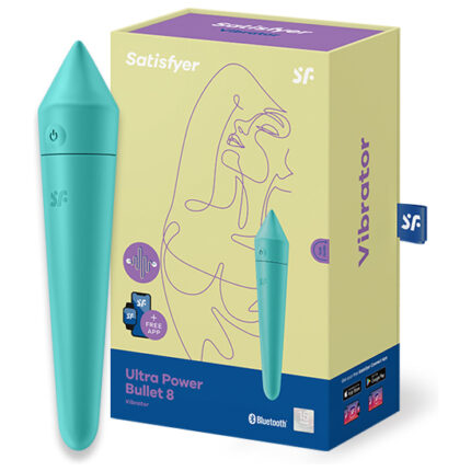SATISFYER ULTRA POWER BULLET 8 CON APP - TURQUESA - 001