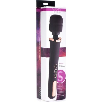 SCEPTER 50X VARITA DE MASAJE DE SILICONA - NEGRO/ORO - 002