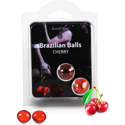 SECRET PLAY SET 2 BRAZILIAN BALLS AROMA CEREZA - 001