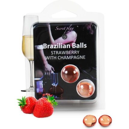 SECRET PLAY SET 2 BRAZILIAN BALLS AROMA FRESA CAVA - 001