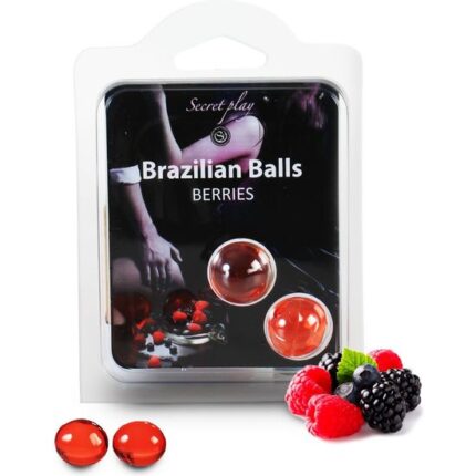 SECRET PLAY SET 2 BRAZILIAN BALLS AROMA FRUTAS DEL BOSQUE - 001