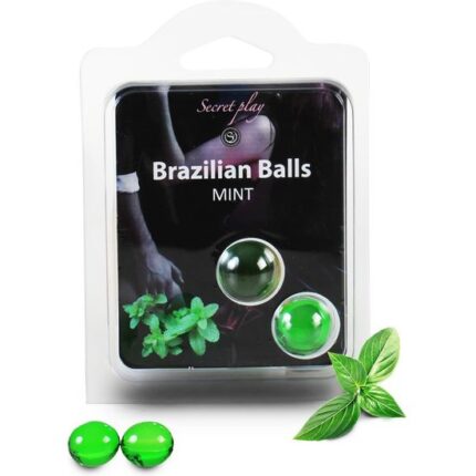 SECRET PLAY SET 2 BRAZILIAN BALLS AROMA MENTA - 001