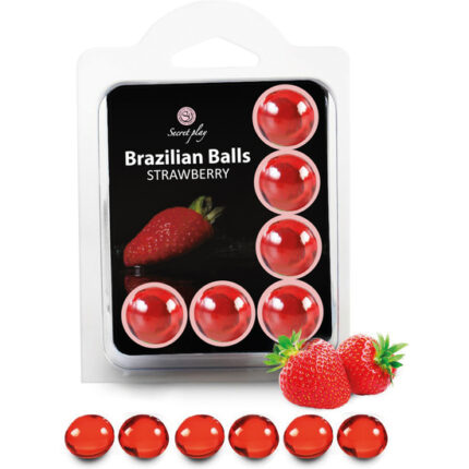 SECRET PLAY SET 6 BRAZILIAN BALLS AROMA FRESA - 001