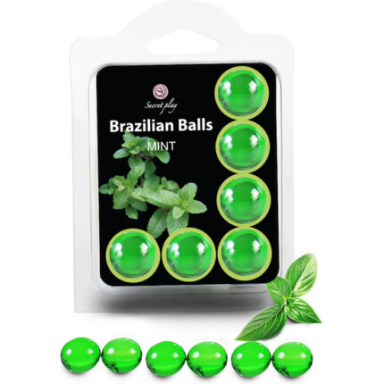 SECRET PLAY SET 6 BRAZILIAN BALLS AROMA MENTA - 001