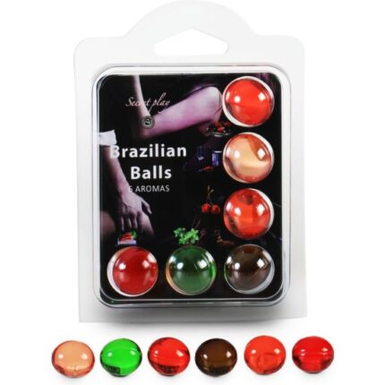 SECRET PLAY SET 6 BRAZILIAN BALLS AROMAS - 001