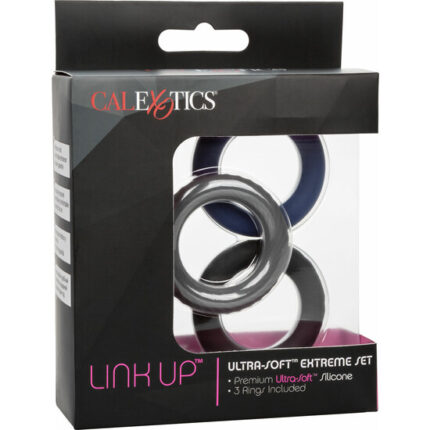 SET ANILLOS PARA PENE - LINK UP ULTRA - SOFT EXTREME - 002