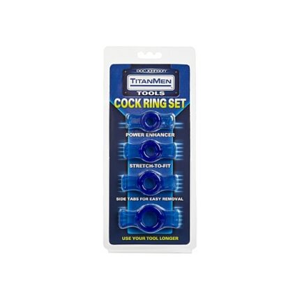 SET ANILLOS TITANMEN AZUL - 002