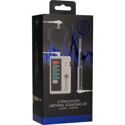 SET DE SONDEO URETRAL E-STIM - PEQUEÑO - PLATA - 002