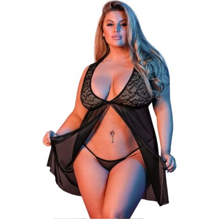 SEXYTIME - PICARDIAS APERTURA DELANTERA - NEGRO - 001