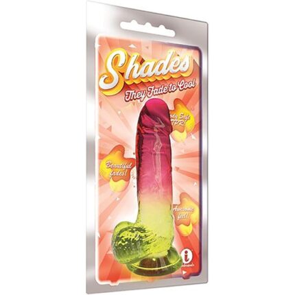 SHADES - PENE GRANDE DE GELATINA - ROSA Y AMARILLO - 002