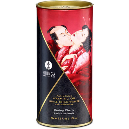SHUNGA ACEITE EFECTO CALOR CEREZA 100 ML - 002