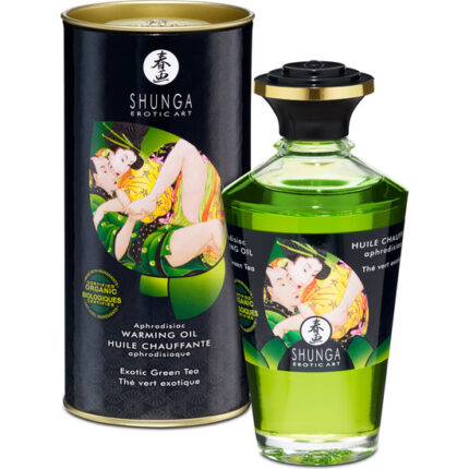 SHUNGA ACEITE EFECTO CALOR TE VERDE 100 ML - 001