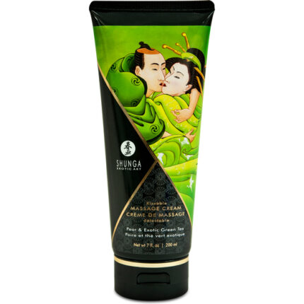 SHUNGA CREMA MASAJE PERAS CON TE EXOTICO VERDE 200 ML - 001