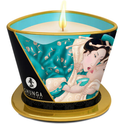 SHUNGA VELA DE MASAJE FLORES DE LA ISLA 170 ML - 002