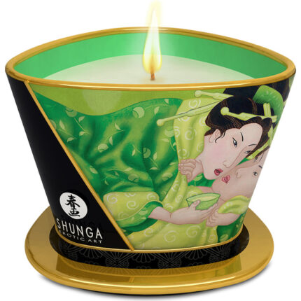 SHUNGA VELA DE MASAJE TE VERDE 170 ML - 001