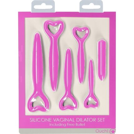 SILICONE VAGINAL DILATOR SET - PINK - 002