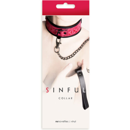 SINFUL COLLAR CON CADENA ROSA - 002