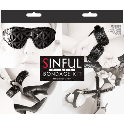 SINFUL KIT BONDAGE NEGRO - 002