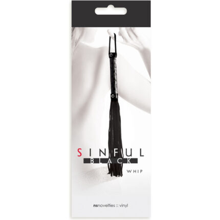 SINFUL LATIGO AZOTADOR NEGRO - 002