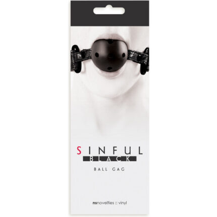 SINFUL MORDAZA CON BOLA NEGRA - 002