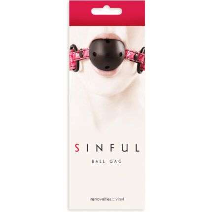 SINFUL MORDAZA CON BOLA ROSA - 002