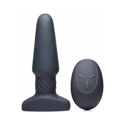 SLIM R SMOOTH PLUG VIBRADOR CON CONTROL REMOTO - NEGRO - 001