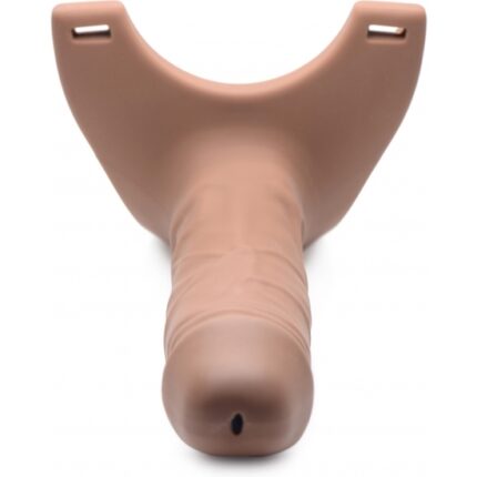 SM HOLLOW DILDO DE SILICONA STRAP-ON - CARNE - 002