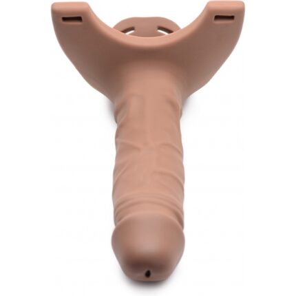 SM HOLLOW DILDO DE SILICONA STRAP-ON - CARNE - 001