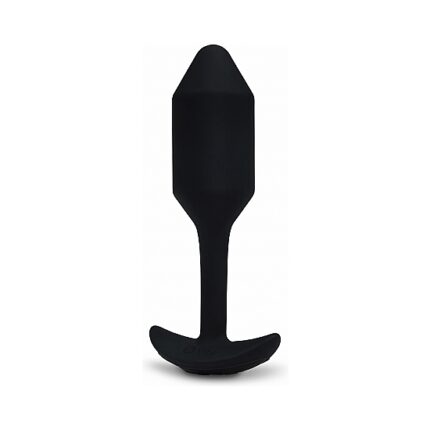 SNUG PLUG ANAL SILICONA CON VIBRACIÓN 12CM - NEGRO - 001