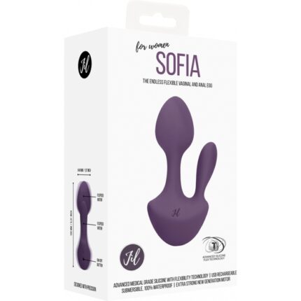 SOFIA - VIBRADOR DE SILICONA MORADO - 002