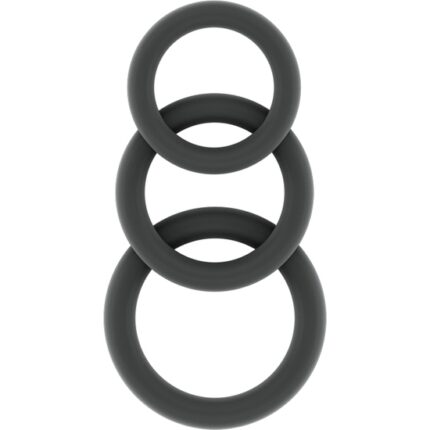 SONO N 25 SET ANILLOS PENE SILICONA GRIS - 001