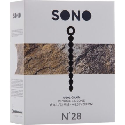 SONO N 28 BOLAS ANALES SILICONA NEGRO - 002