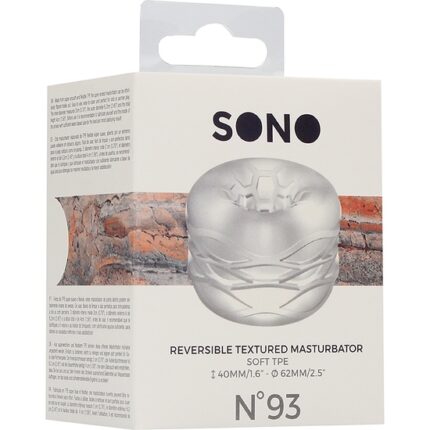 SONO N0. 93 - ANILLO MASTURBADOR REVERESIBLE - TRANSPARENTE - 002