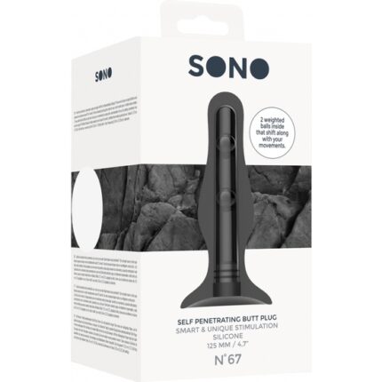 SONO NO. 67 - PLUG DE SILICONA PENETRABLE - NEGRO - 002