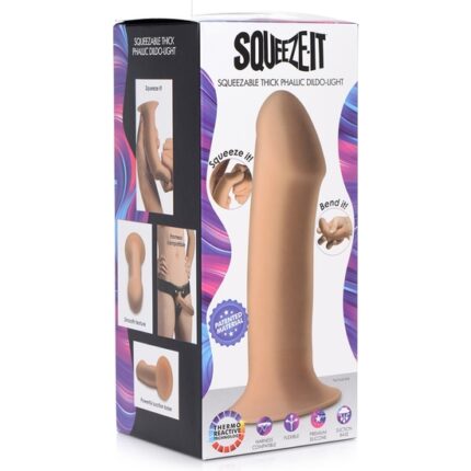 SQUEEZABLE THICK DILDO DE SILICONA - 002