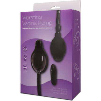 SUCCIONADOR CON VIBRACIÓN PARA VAGINA NEGRO - 002