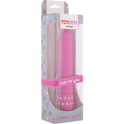 SUPERBE VIBRADOR ROSA CON DIAMANTES - 002