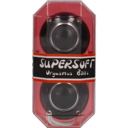 SUPERSOFT BOLAS ORGASMICAS NEGRAS - 002