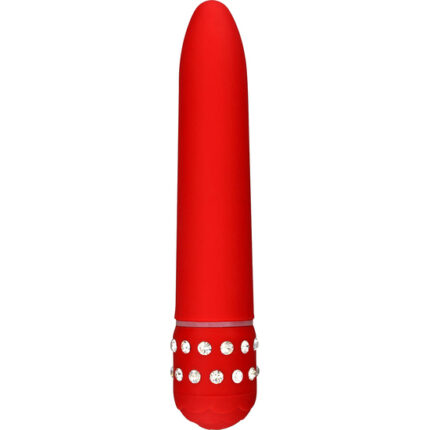 SUPERVE VIBRADOR ROJO CON DIAMANTES - 001